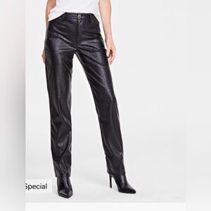 Women’s INC Faux Leather Pants worn once size 8